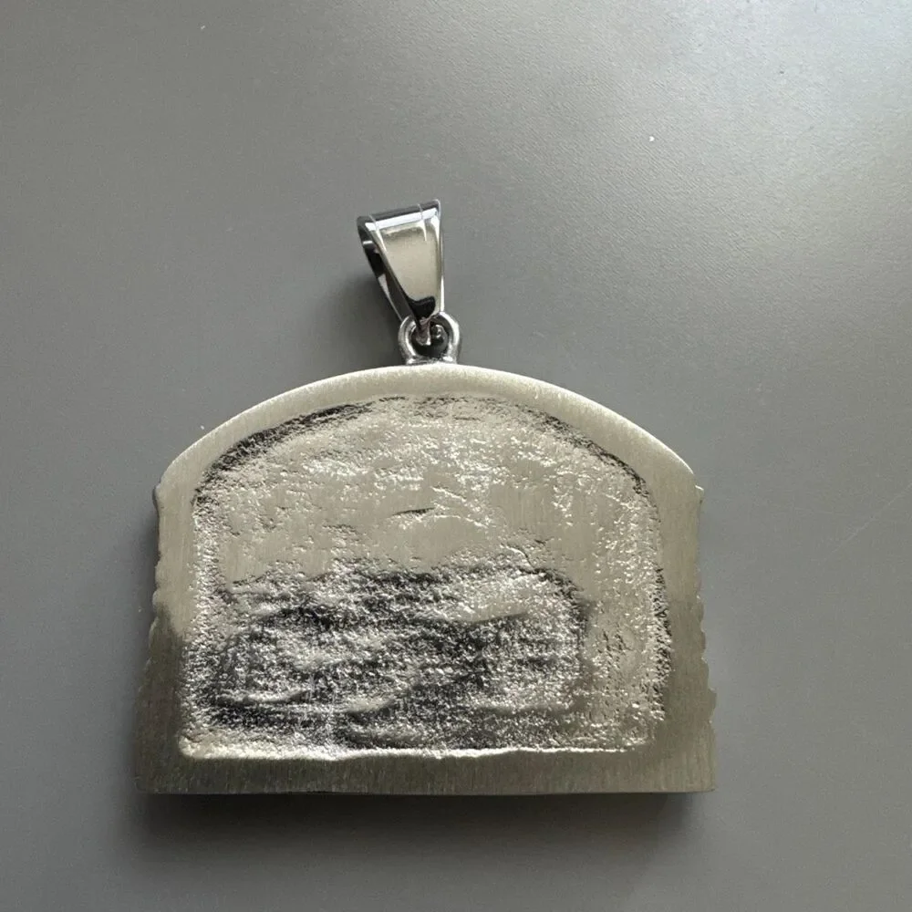 The Last Supper Jesus Christ Silver Tone Pendant 24 Inch Necklace Catholic Faith